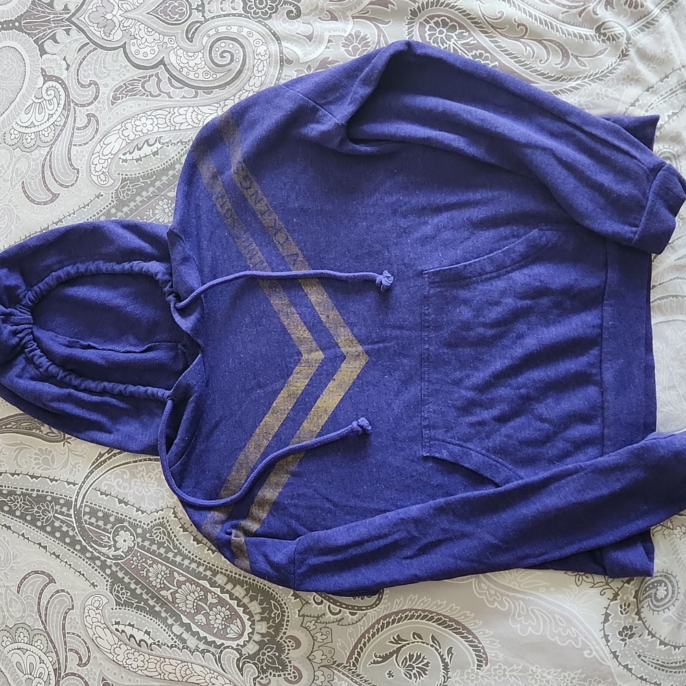 Minnesota Vikings crop hooded sweatshirt